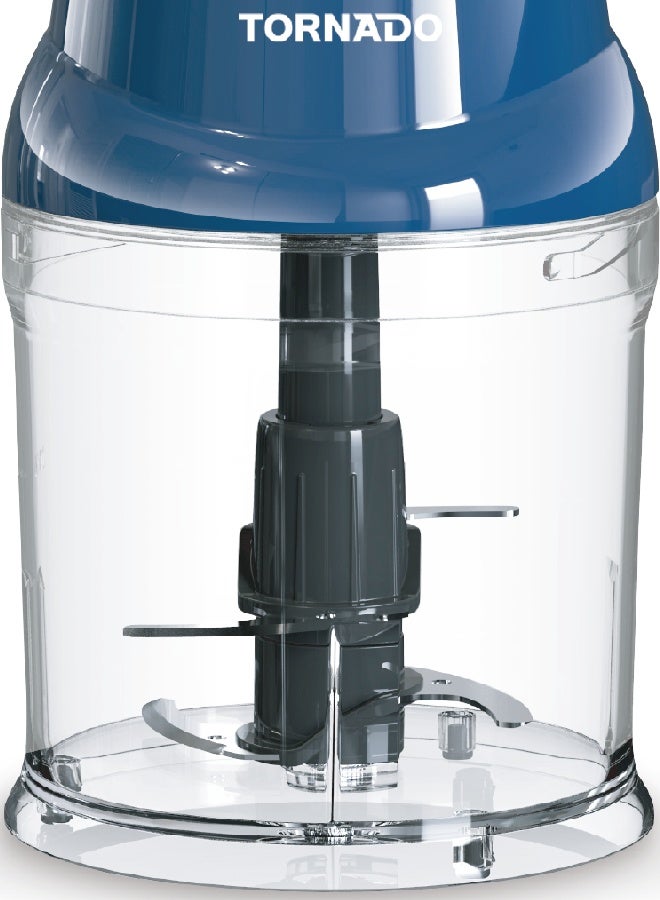 TORNADO 500ml Food Chopper, 400W Motor, Double Stainless Steel Blade, One Speed, Anti-Slip Feet - TMC393-GS - 1-Year Free Warranty - Image 2