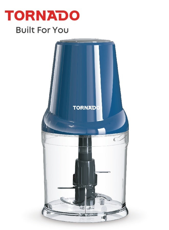 TORNADO 500ml Food Chopper, 400W Motor, Double Stainless Steel Blade, One Speed, Anti-Slip Feet - TMC393-GS - 1-Year Free Warranty - Image 4