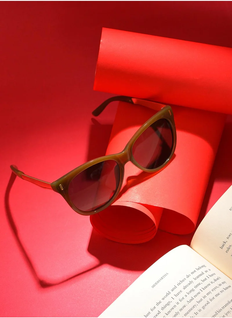 صوص هاوت Black Lens Green Butterfly Sunglasses