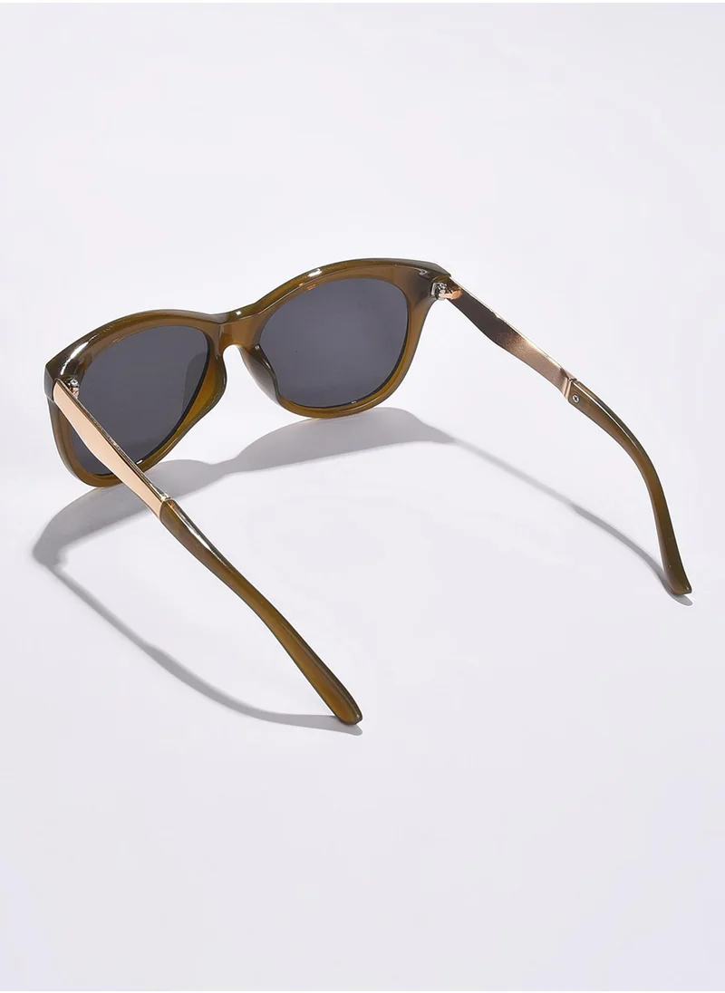 صوص هاوت Black Lens Green Butterfly Sunglasses