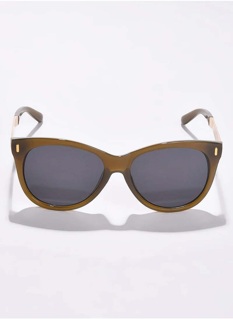 صوص هاوت Black Lens Green Butterfly Sunglasses