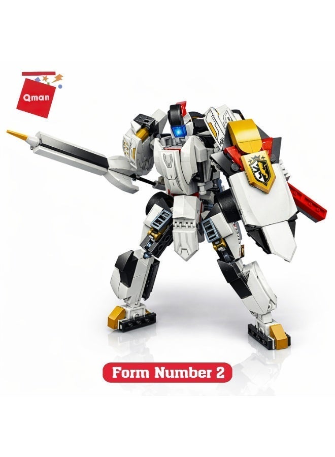 Qman Combo Trans 3-in-1 Transforming Racing Car – 428 Pieces Building Set Converts into Race Car, Super Car & Transformer – Creative Construction Toy for Kids Ages 6+ - Image 3