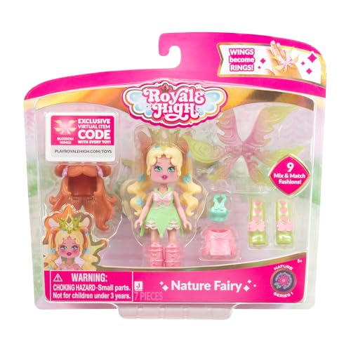 Royale High 3” Nature Fairy Fashion Doll - 1 Figure with 9 Fashion Accessories - Virtual Item Code Included - Series 1 - Ages 5+ - Image 4