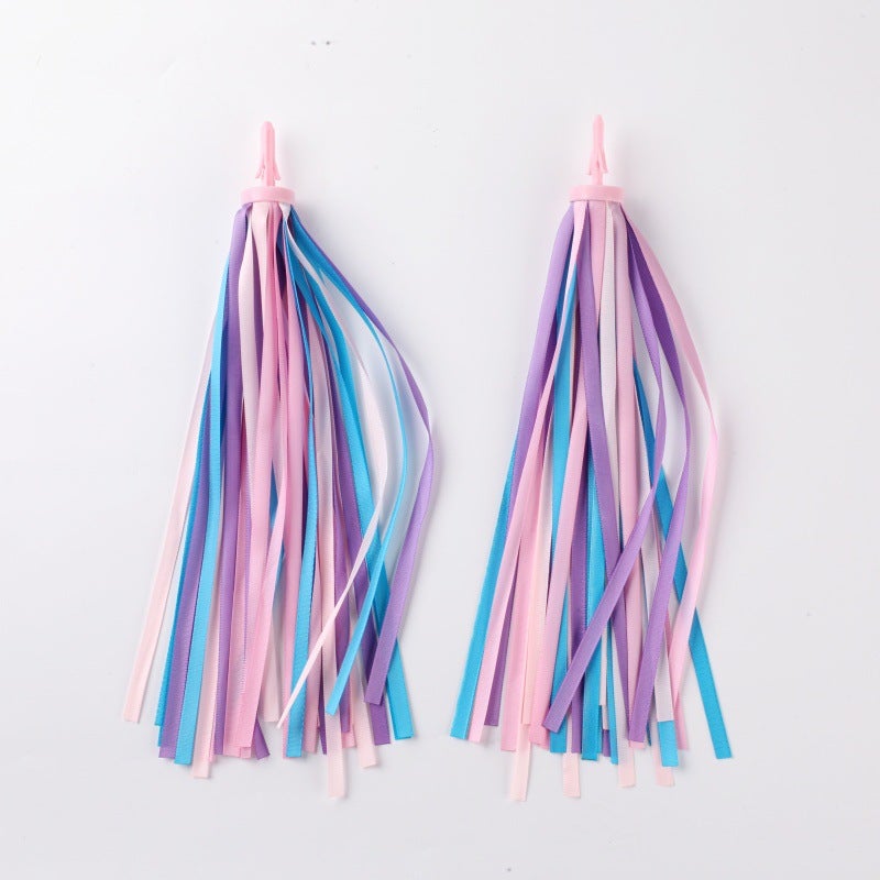 Balance Car Ribbon Kidsren'S Car Colorfulful Tassel Ribbon Handlebar Spike Streamer Accessories Sticker Stroller Decorative Tassel - Image 5