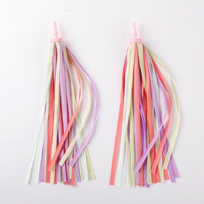 Balance Car Ribbon Kidsren'S Car Colorfulful Tassel Ribbon Handlebar Spike Streamer Accessories Sticker Stroller Decorative Tassel - Image 3