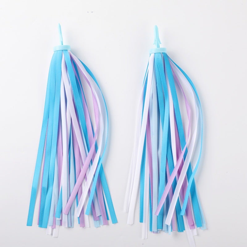 Balance Car Ribbon Kidsren'S Car Colorfulful Tassel Ribbon Handlebar Spike Streamer Accessories Sticker Stroller Decorative Tassel - Image 4