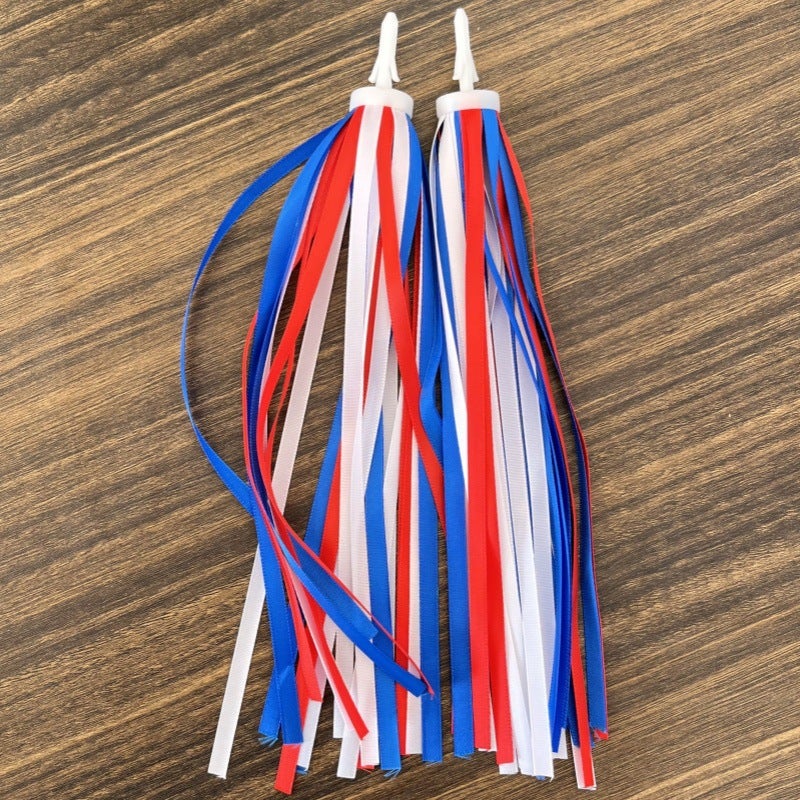 Balance Car Ribbon Kidsren'S Car Colorfulful Tassel Ribbon Handlebar Spike Streamer Accessories Sticker Stroller Decorative Tassel - Image 1