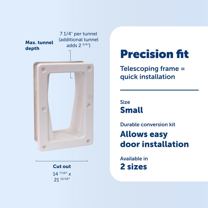 PetSafe Electronic Pet Door Wall Conversion Kit - Easy Installation - Telescoping Installation - Adjustable Entry Frame - Durable Wall Door Passage Kit - Image 3