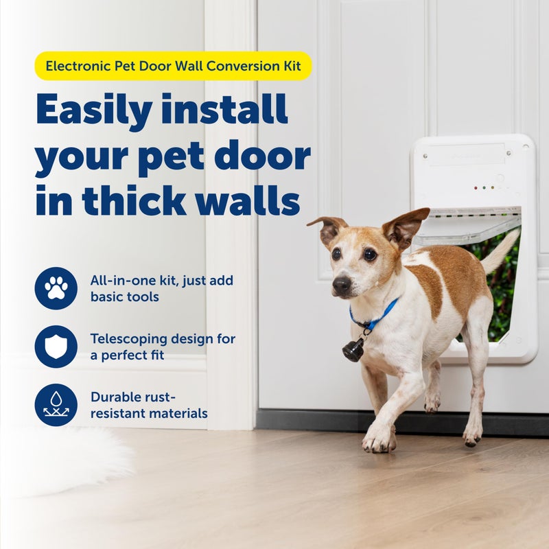 PetSafe Electronic Pet Door Wall Conversion Kit - Easy Installation - Telescoping Installation - Adjustable Entry Frame - Durable Wall Door Passage Kit - Image 2