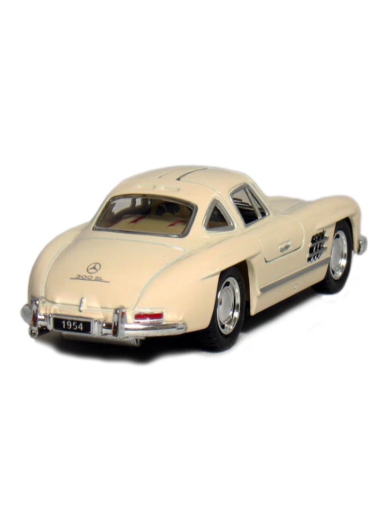 Kinsmart 1:36 Scale -1954 Mercedes-Benz 300 SL Coupé Die-Cast Car,Pull-Back Action-Beige - Image 4