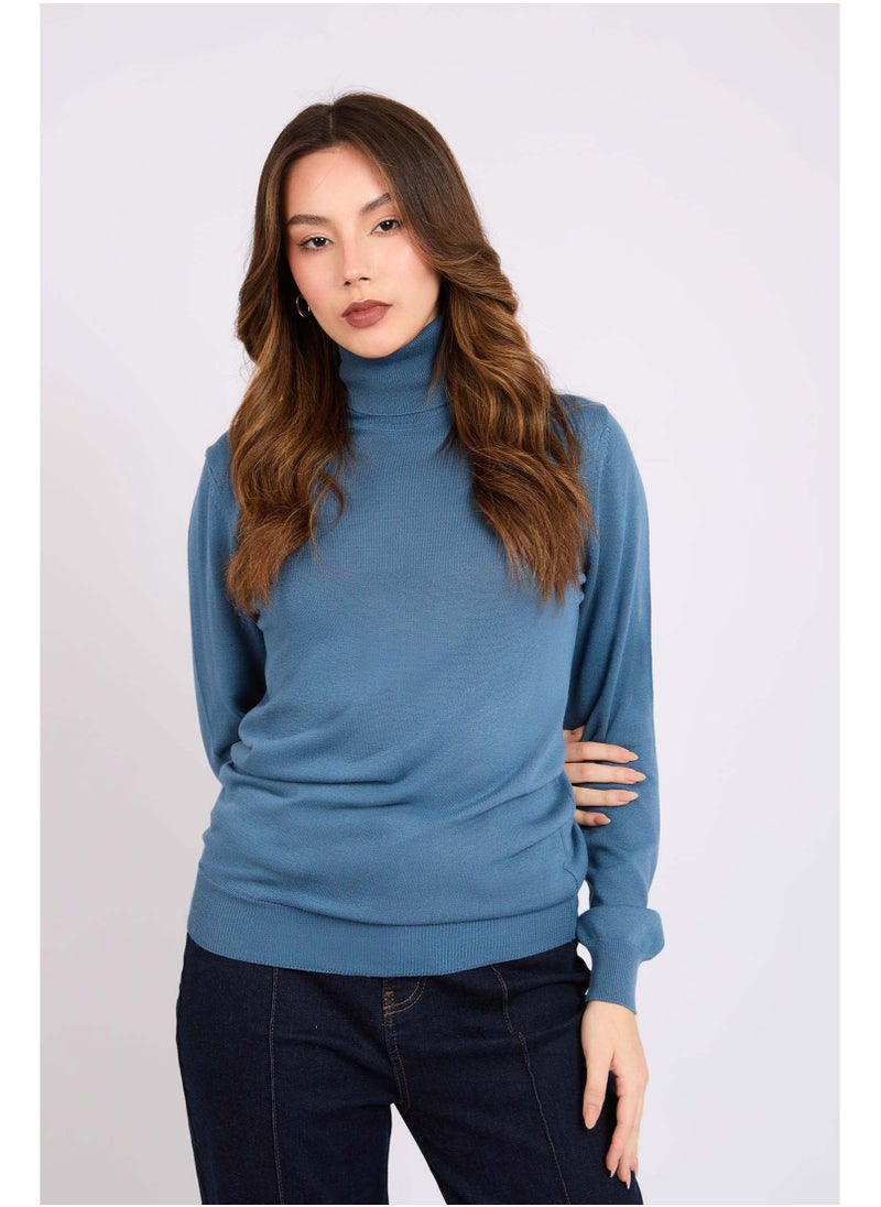DALYDRESS - Women Regular Fit Pullover - Blue - Image 1