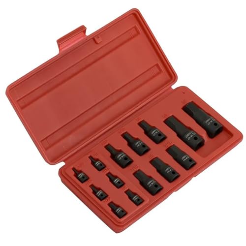 NEIKO 01142B Allen Bit Socket Set | 14 Piece | SAE | 3/32” to 3/4" | 1/4", 3/8” and 1/2" Drive | Cr-Mo Impact Grade - Image 2