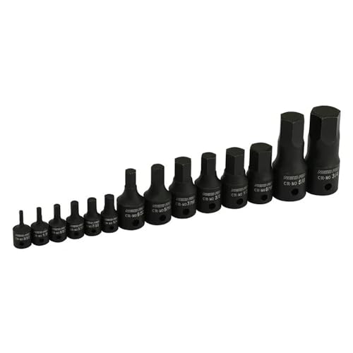 NEIKO 01142B Allen Bit Socket Set | 14 Piece | SAE | 3/32” to 3/4" | 1/4", 3/8” and 1/2" Drive | Cr-Mo Impact Grade - Image 3