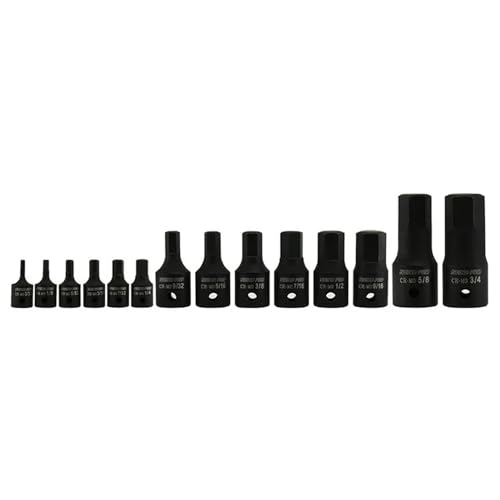 NEIKO 01142B Allen Bit Socket Set | 14 Piece | SAE | 3/32” to 3/4" | 1/4", 3/8” and 1/2" Drive | Cr-Mo Impact Grade - Image 4