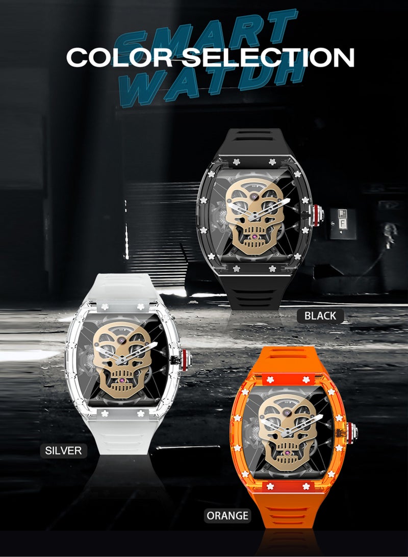 MissTiara ساعة ذكية للاتصال بالبلوتوث بشاشة تعمل باللمس مع عمر بطارية طويل يصل إلى 25 يومًا ومراقبة معدل ضربات القلب على مدار 24 ساعة - Image 2