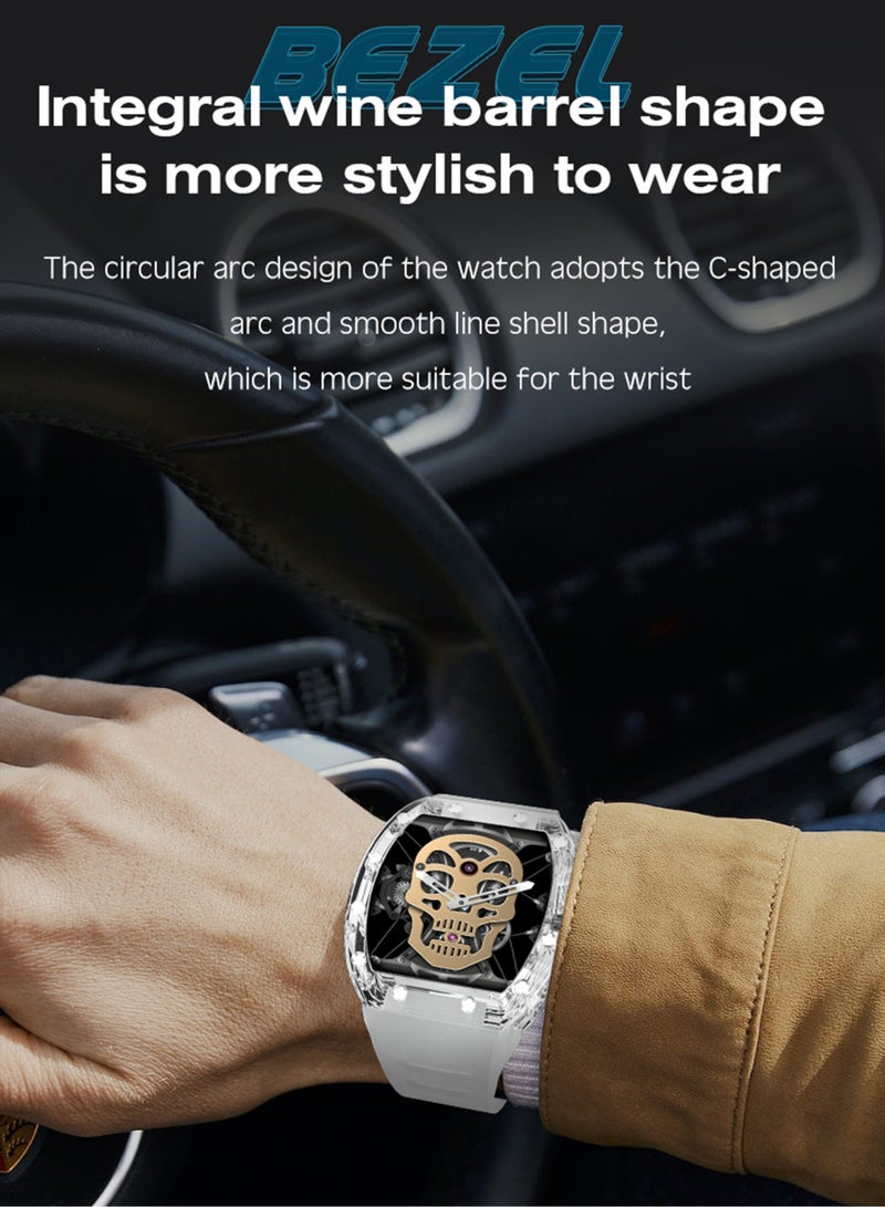 MissTiara ساعة ذكية للاتصال بالبلوتوث بشاشة تعمل باللمس مع عمر بطارية طويل يصل إلى 25 يومًا ومراقبة معدل ضربات القلب على مدار 24 ساعة - Image 5