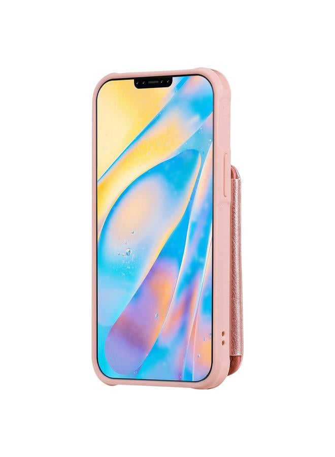 اس-توب جراب لهاتف iPhone 12 mini بسحاب مزدوج ومشبك واقٍ مقاوم للصدمات مع حامل وحامل للصور ووظيفة المحفظة - Image 3