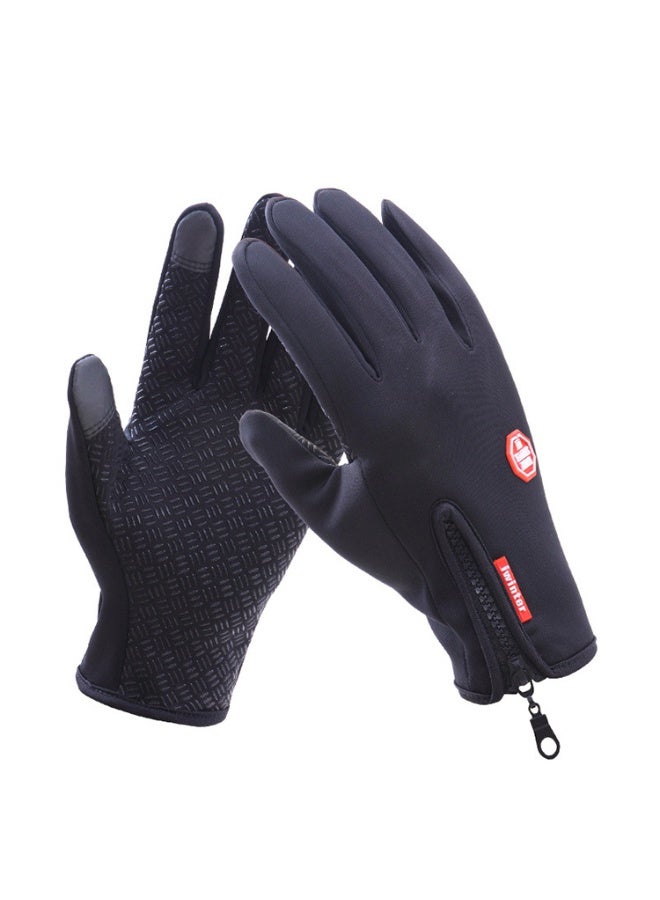 ATRJSZ Anti-Slip Waterproof Thermal Winter Gloves for Men and Women, Windproof Cold Weather Motorcycle Riding Bicycle Cycling Hiking Gloves Touch Screen Anti-Slip Winter Sport Outdoor Gloves - Image 1