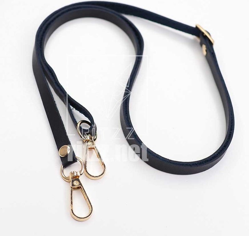 Ritzz Adjustable Bag Handle Faux Leather 10MM - Gold Hook 