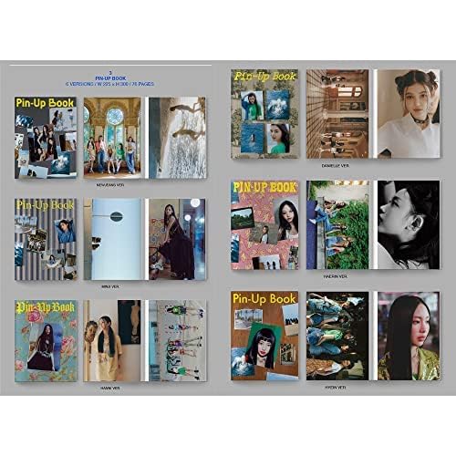 dreamus ألبوم DREAMUS NewJeans الأول نسخة Bluebook CD + ملصق صغير في العبوة + دفتر ملاحظات + كتاب صور + كتيب دليل الهاتف + بطاقة هوية + مجموعة ملصقات + بطاقة صور + مختوم بتتبع (نسخة HAERIN) - Image 5