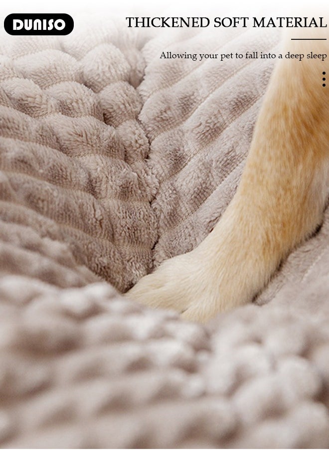 DUNISO - Dog Bed, Non-Slip Pet Sofa Lounger Puppy Couch Removable Machine Washable Cover Cushion Big Cat Kennel Cot, Medium Large Adult Dogs Kitten Sleeping Mattress - Image 1