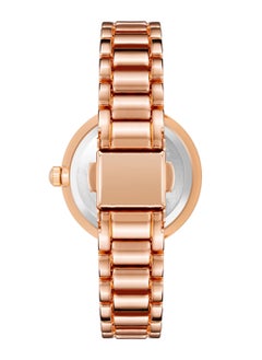ANNE KLEIN ساعة نسائية أنالوج كوارتز بعلبة من الفولاذ المقاوم للصدأ باللون الذهبي الوردي AK3784RGRG  - Image 3