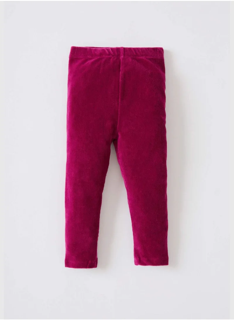 DeFacto Basic Velvet Textured Leggings