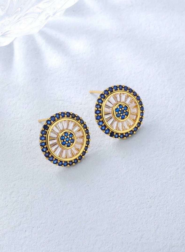 إيكوال حلق أذن نسائي صغير جداً بتصميم أنيق وعالي الجودة مرصع بالزركون - Image 2