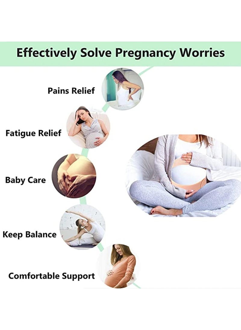AROAQ Maternity Belts for Pregnant Women Waist Care Belt Abdomen Support Belly Band Back Protector Pregnant Maternity Clothes (Medium)  - Image 4