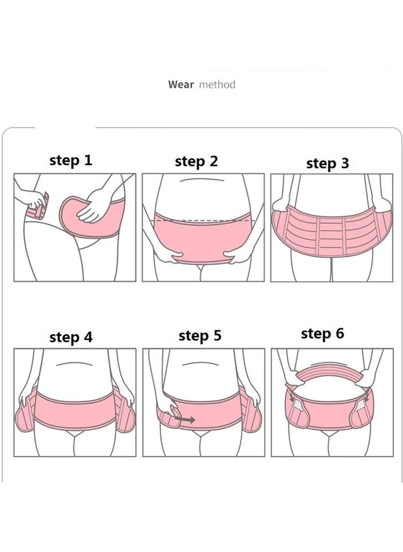 AROAQ Maternity Belts for Pregnant Women Waist Care Belt Abdomen Support Belly Band Back Protector Pregnant Maternity Clothes (Medium)  - Image 5