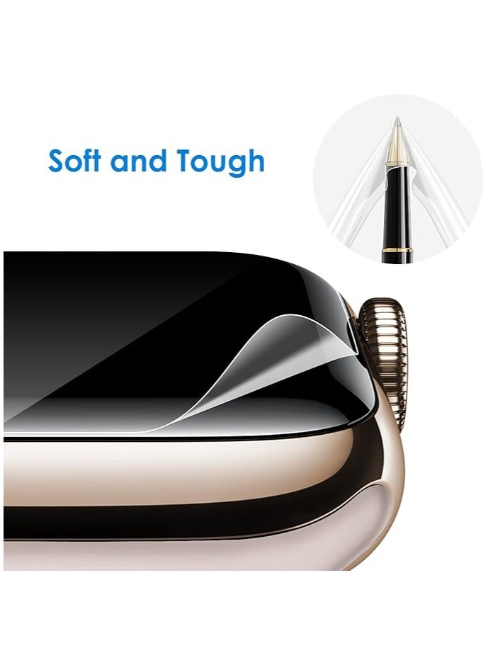 دينكس واقي شاشة لساعة Apple Watch SE (2022/2020) /سلسلة 6 5 4 40 مم، غشاء TPU شفاف عالي الدقة بتغطية كاملة - Image 3