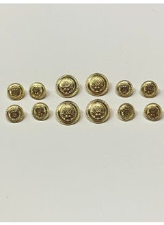 Karan Tuhafiye Karan Haberdashery Blazer Jacket Button Gold 4+8 Li T  - Image 3