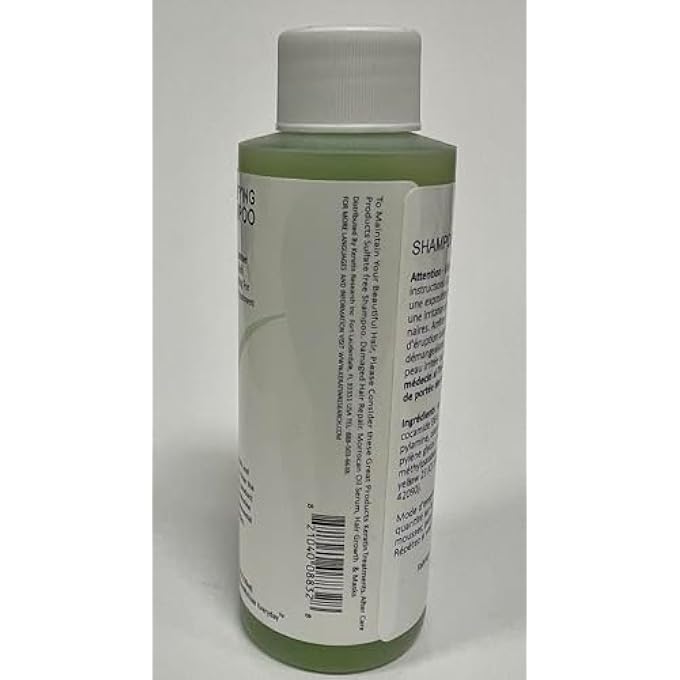 KERATIN RESEARCH COMPLEX BRAZILIAN HAIR TREATMENT PROFESSIONAL RESULTS STRAIGHTEN AND SMOOTHS HAIR (CS 120ML (CLARIFYING SHAMPOO ONLY)) - Image 3