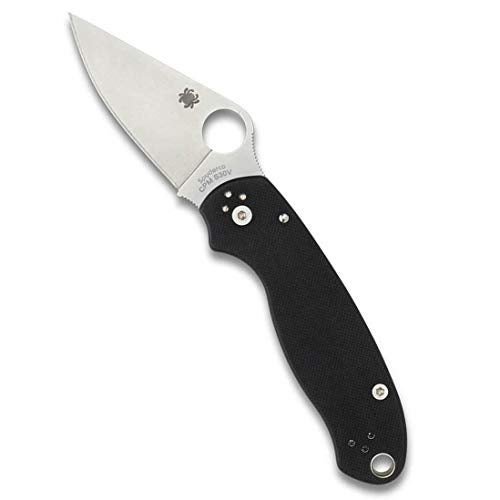 Spyderco سكين جيب قابل للطي من سبايدركو بارا 3 بتوقيع مع شفرة من الفولاذ المقاوم للصدأ بطول 2.95" ومقبض G-10 - للاستخدام اليومي - حافة عادية - C223GP - Image 1