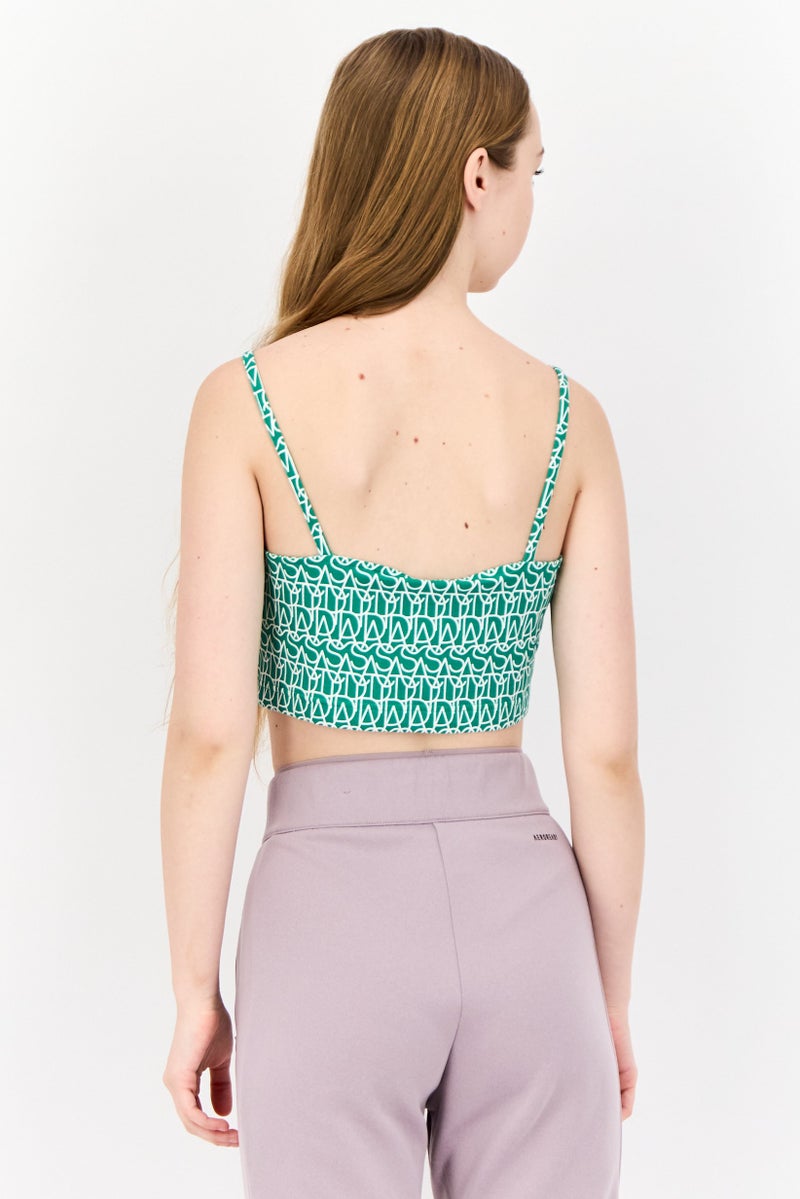 Adidas Women Sportswear Fit Sleeveless Outdoor Tank Top, Green  - Image 2