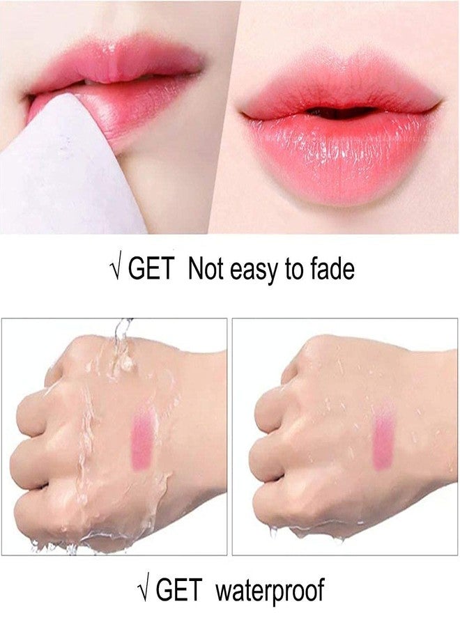 VBA Jelly Flower Color Changing Matte Lipstick Temperature Change Moisturizer Flower Magic Color Change Lip Gloss (Red Flower) - Image 2