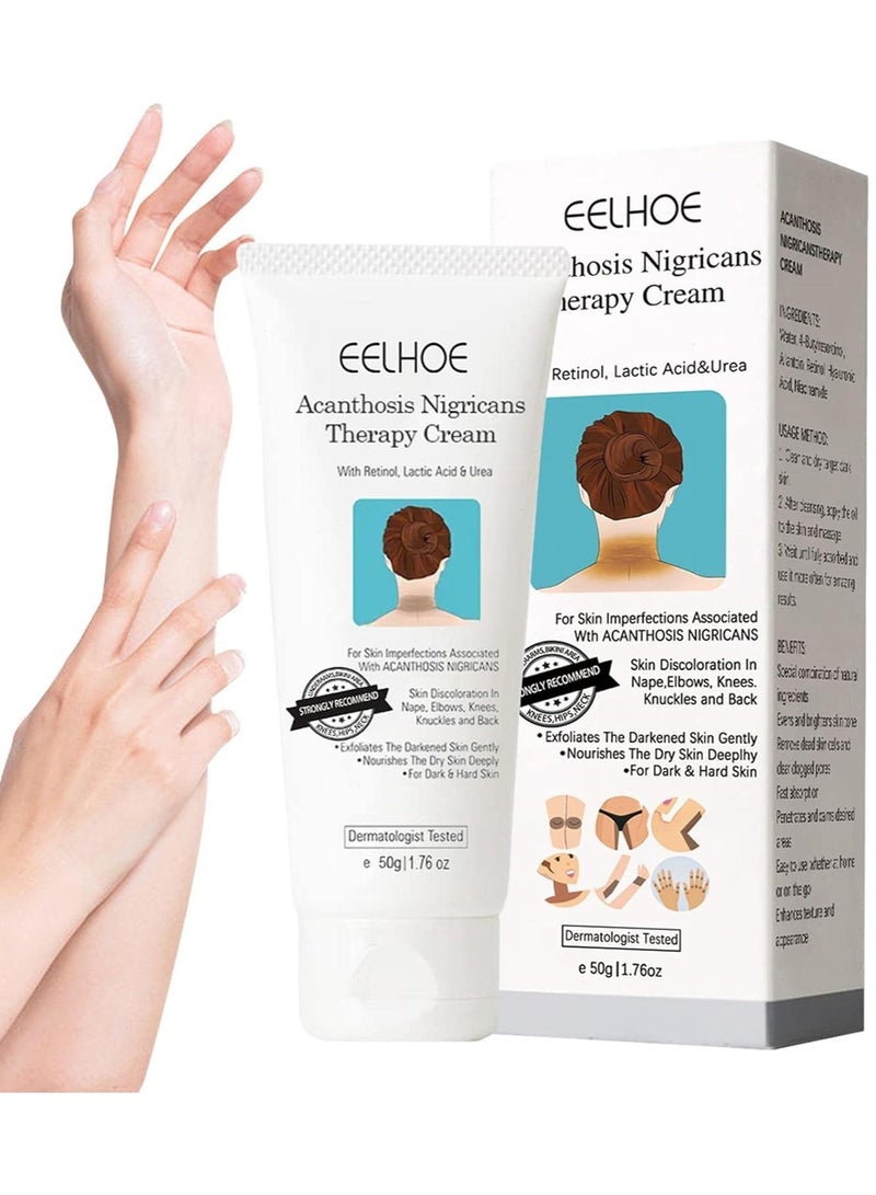 EELHOE Lightening Cream For Dark Spots | Acanthosis Nigricans Dark Skin Nourishing Cream - 1.76oz Soft Brightening Cream White Cream, Hydrating Cream for Joint Elbow Ffxs - Image 2