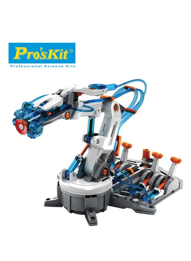 Pro'skit Pro’sKit GE-632 Hydraulic Robot Arm Kit – DIY STEM Water-Powered Robotic Arm with 6-Axis Control (229 Pieces, No Batteries) - Image 3