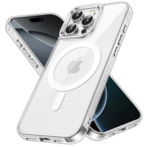 ZedGear for iPhone 16 Pro Case Cover Compatible with Magsafe Anti Yellow Silicone Clear Shockproof Scratch Resistant Protective Phone Soft Silicone Slim Cover for iPhone 16 Pro (Transparent) - Image 1