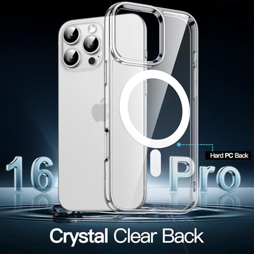 ZedGear for iPhone 16 Pro Case Cover Compatible with Magsafe Anti Yellow Silicone Clear Shockproof Scratch Resistant Protective Phone Soft Silicone Slim Cover for iPhone 16 Pro (Transparent) - Image 3