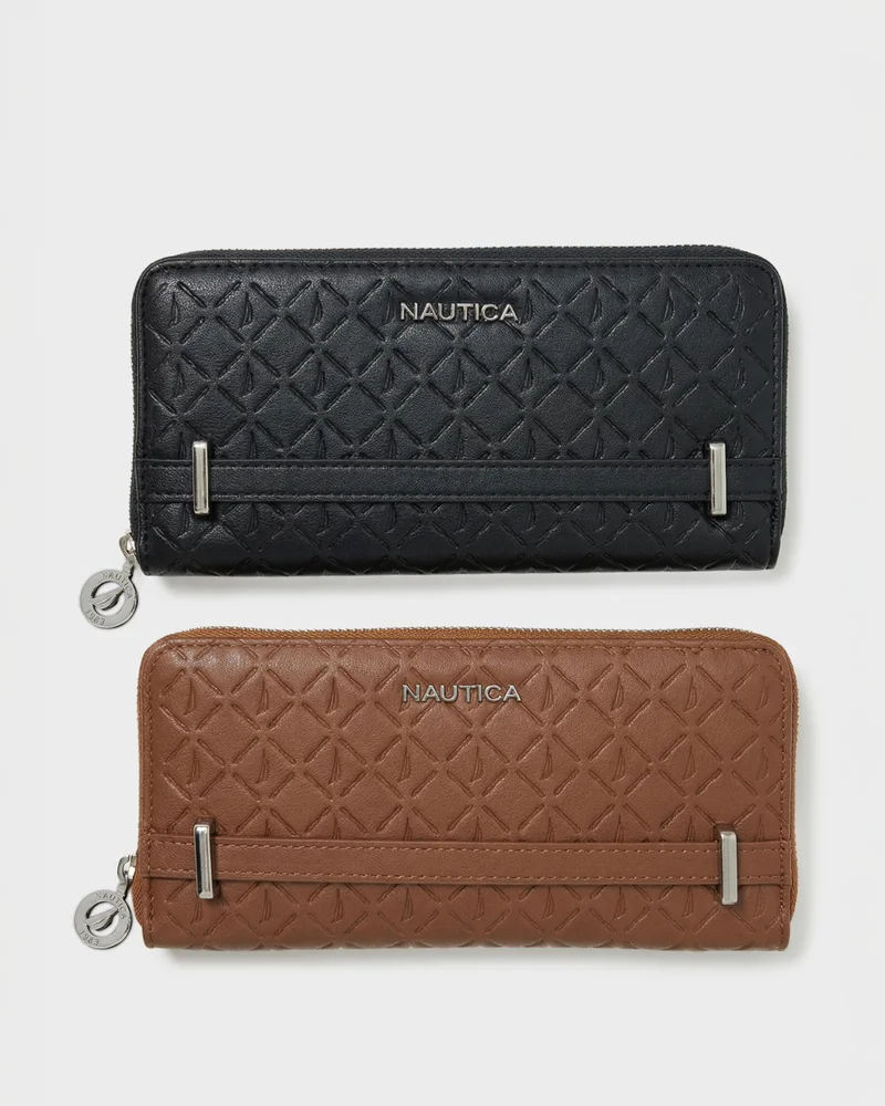 NAUTICA  JOY Zip-Around Long Wallet for Women | Best Price UAE