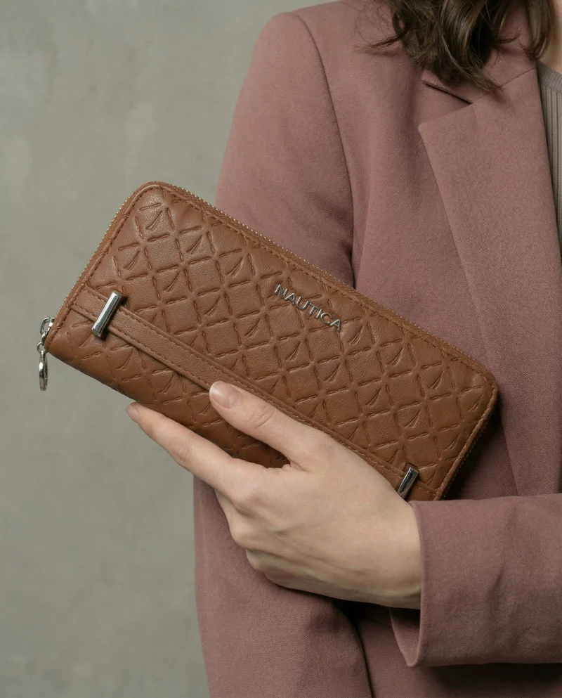NAUTICA  JOY Zip-Around Long Wallet for Women | Best Price UAE
