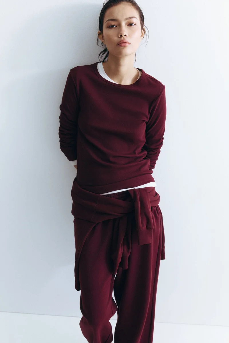 H&M Ribbed cotton top