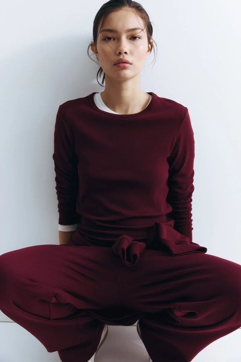 H&M Ribbed cotton top