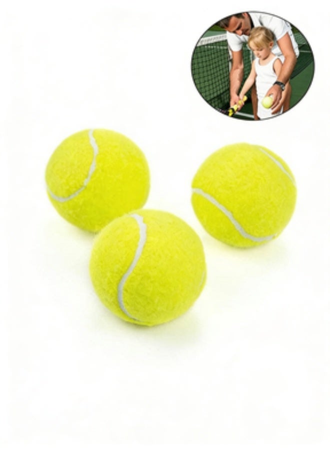 3 Piece Tennis Training Ball Set Suitable for Tournaments, Clubs, Cricket and Tennis Courts, Can Also Be Used for Tennis Training, Dog Toys, Body Massage - Image 1