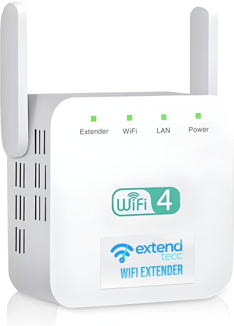 FREEZE2TRIM WiFi Range Extender, 1200Mbps Wireless Signal Repeater Booster, Dual Band 2.4G and 5G Expander, 4 Antennas 360° Full Coverage, Extend WiFi Signal to Smart Home & Alexa Devices - Image 1