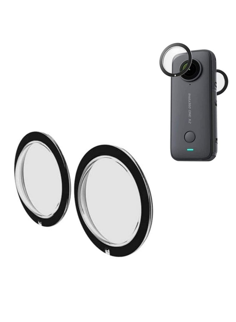 2pcs Action Camera Lens Guards Protector Double Optical Coating compatible with Insta360 ONE X2  - Image 1