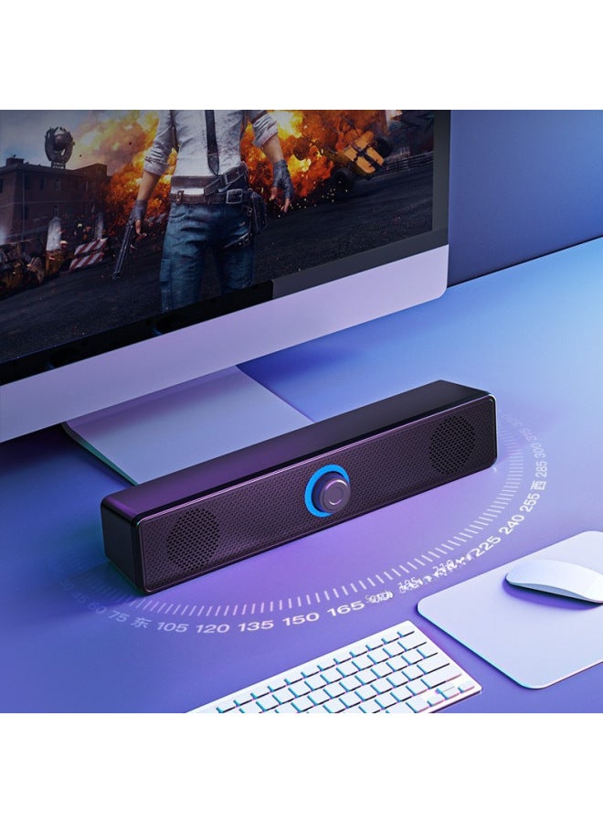 Neutral Long Wired Bluetooth Speaker Home Desktop Desktop Dual Speaker Subwoofer Computer Audio 350ts - Image 4