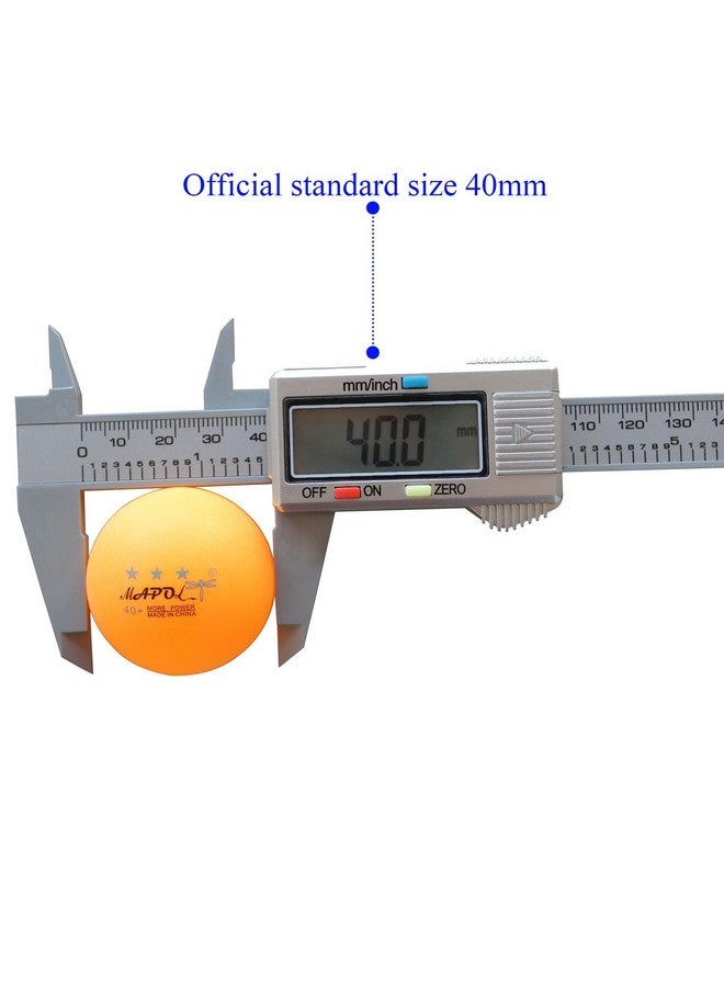 MAPOL 200 Count Table Tennis Balls, 3 Star Advanced Training Ball, Bulk Ping Pong Balls For Indoor & Outdoor Sports (Orange) - Image 3