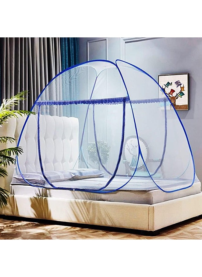 Pop Up Mosquito Net,Bed Net Tent with Bottom, Folding Design Bed Canopy for Bedroom and Outdoor Trip,Easy to Install and Wash for Twin to King Size Bed (79 x71x59 inch)(Darkblue) - pzsku/ZEE35EFD3CF384AD1F33EZ/45/_/1716480354/f323ad53-4bd0-46dd-be80-2f4281969d2d